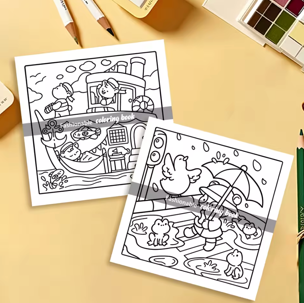 Cuaderno de colorear Comfy & Cosy