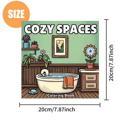 Cuaderno de colorear Cosy Spaces