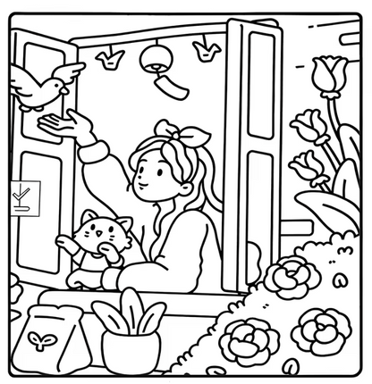 Cuaderno de colorear Chill Moments