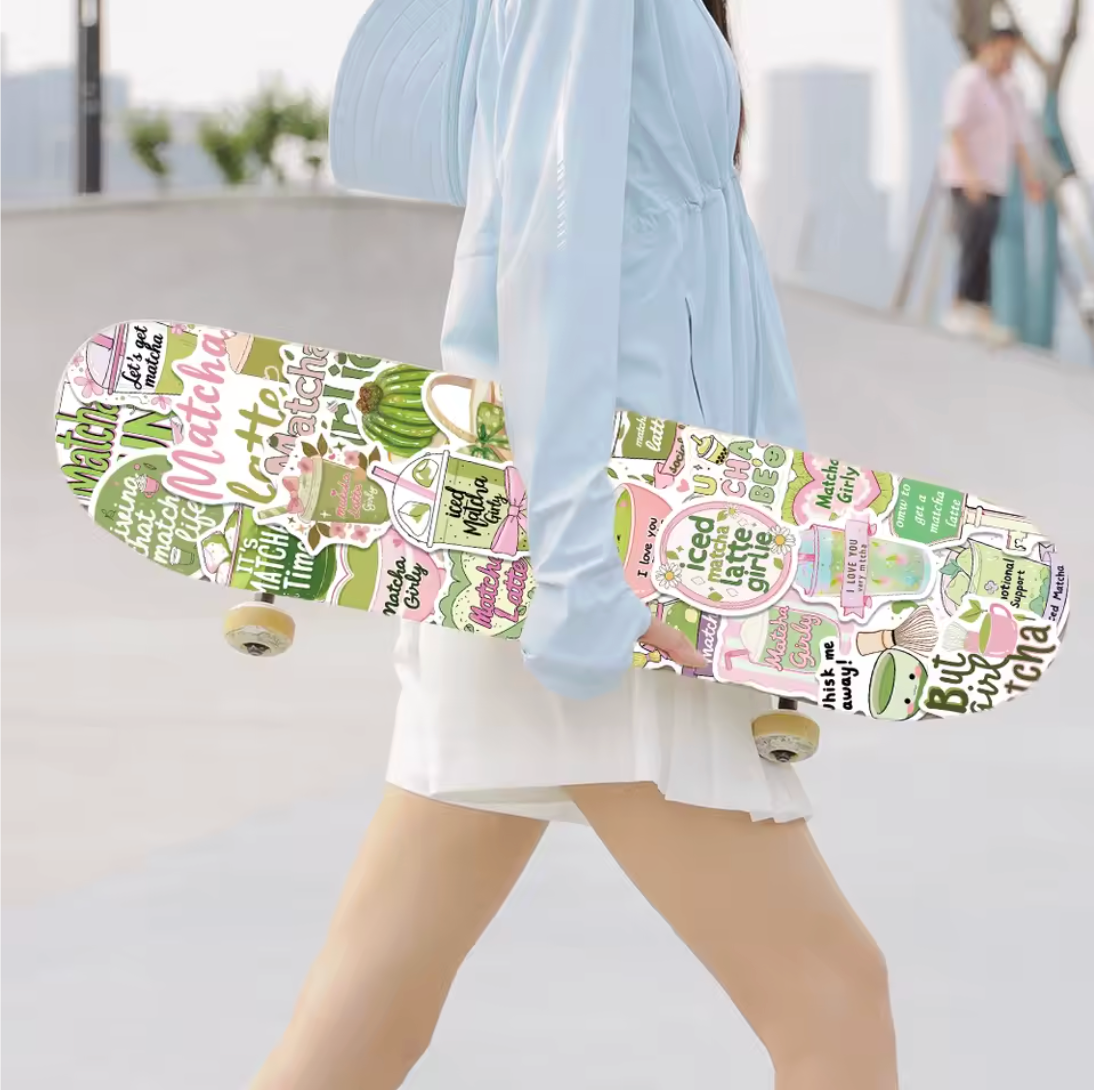 50 Stickers Vinil Matcha