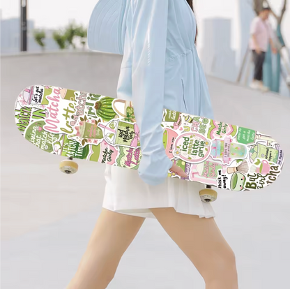 50 Stickers Vinil Matcha