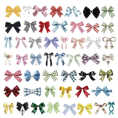 50 Stickers transparentes Moños