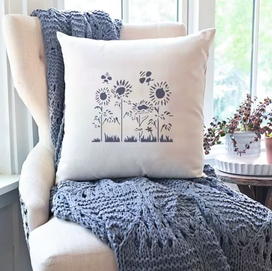 15 Stencils Flores del campo