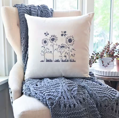 15 Stencils Flores del campo