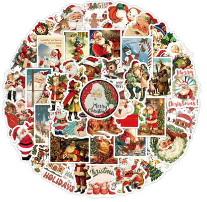 50 Stickers Vinil Navidad