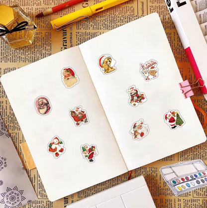 50 Stickers Vinil Navidad