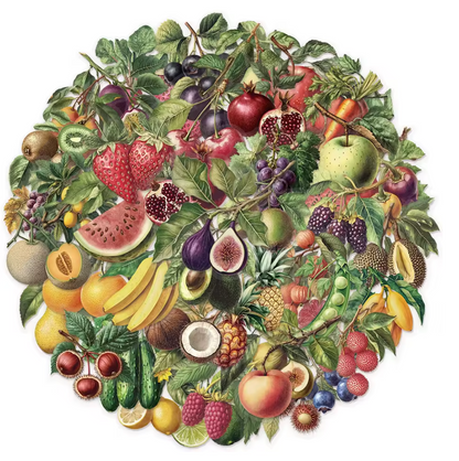 50 Stickers Transparentes Frutas