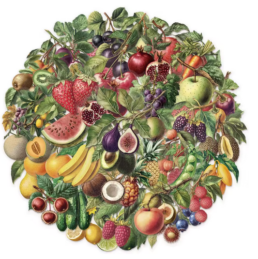 50 Stickers Transparentes Frutas