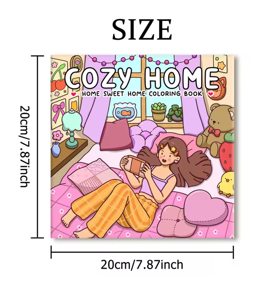 Libro de colorear Cozy Home