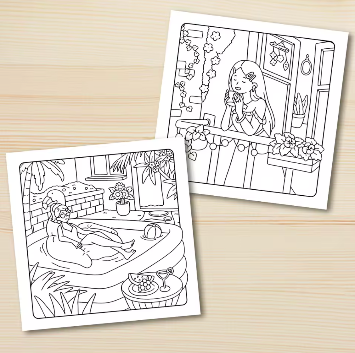 Libro de colorear Cozy Home