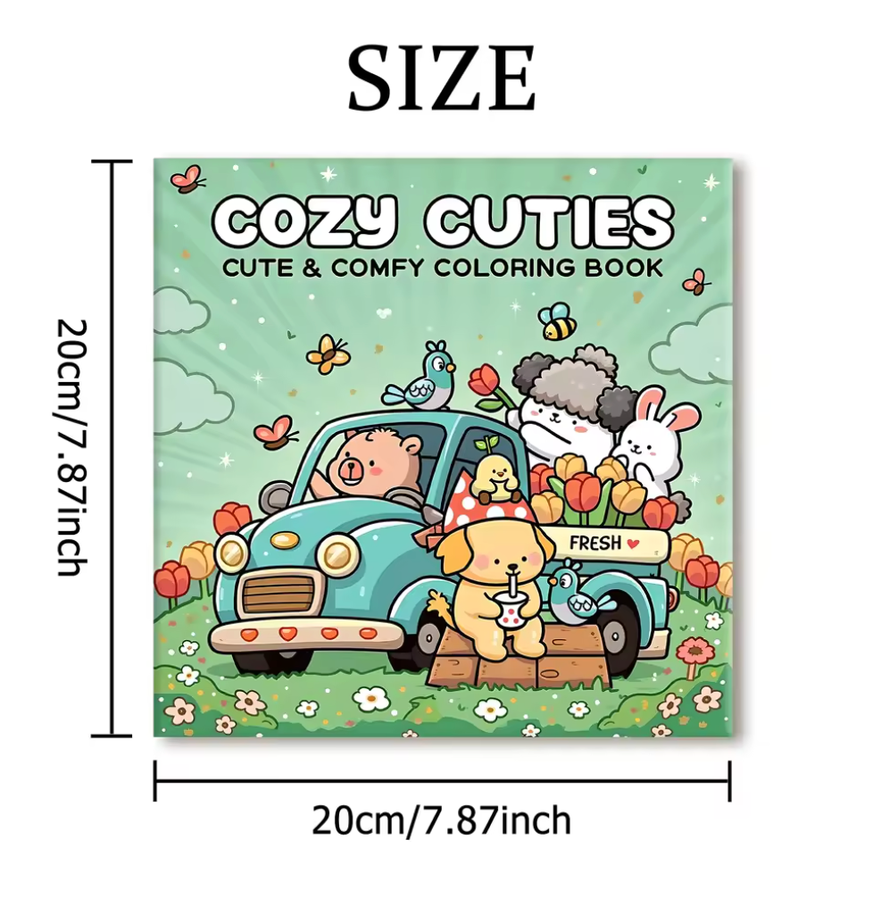 Libro de colorear Cozy Cuties