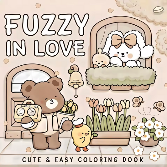 Libro de colorear Fuzzy in Love