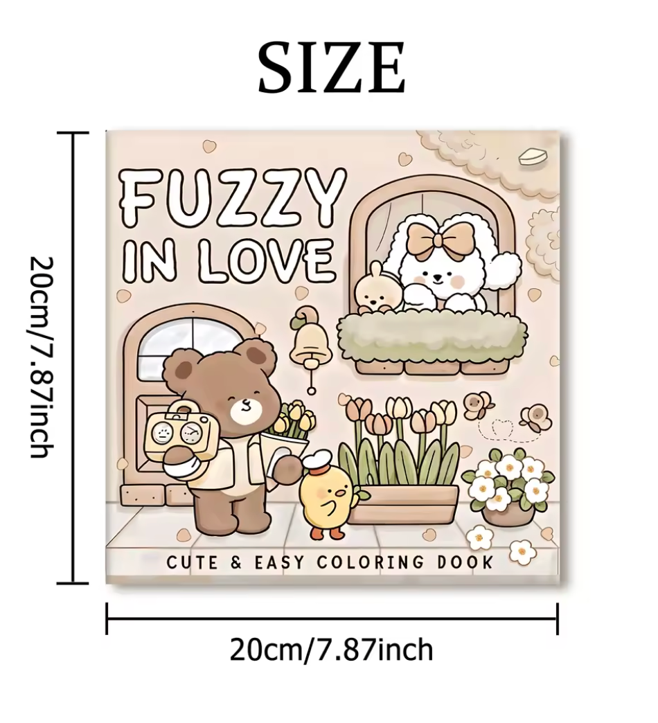 Libro de colorear Fuzzy in Love