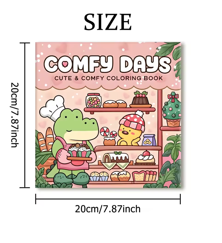 Libro de colorear Comfy Days