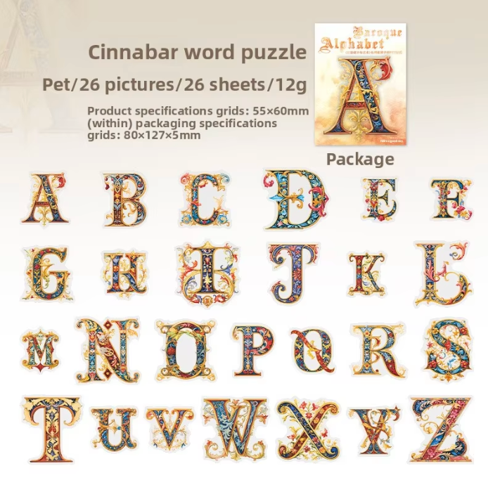26 Stickers Alfabeto