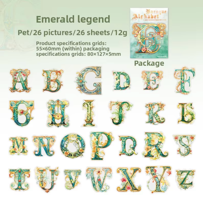 26 Stickers Alfabeto