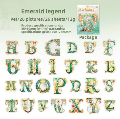 26 Stickers Alfabeto