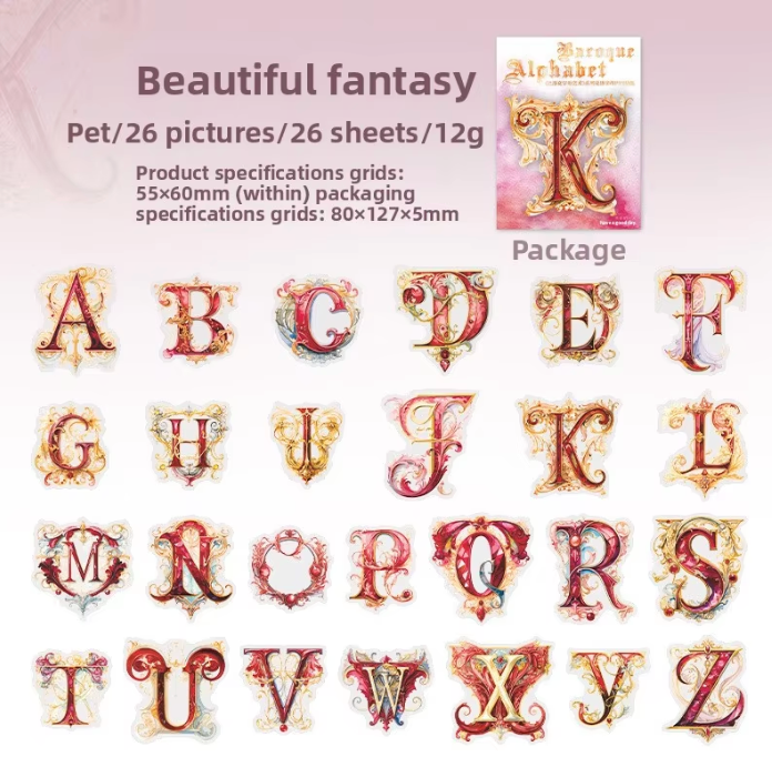 26 Stickers Alfabeto