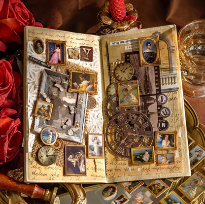 2 Hojas de Stickers Pinturas museo