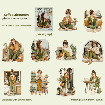 20 Stickers Tiny Healing