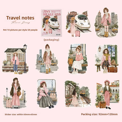 20 Stickers Tiny Healing