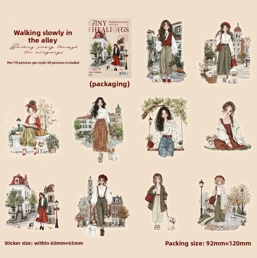 20 Stickers Tiny Healing