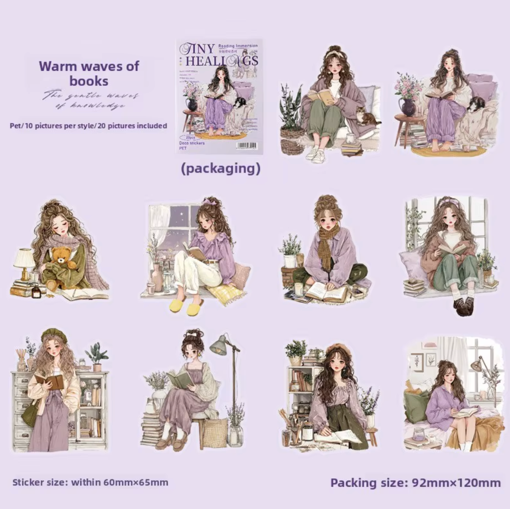 20 Stickers Tiny Healing