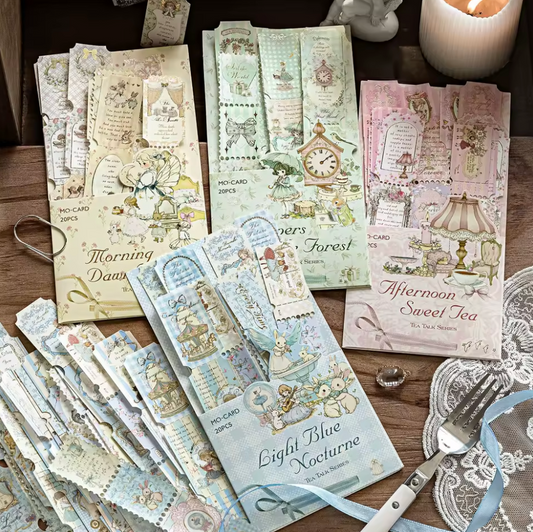 20 Tiras Light colors con foil dorado