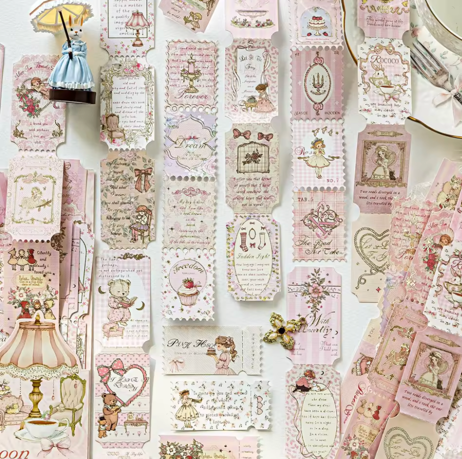 20 Tiras Light colors con foil dorado