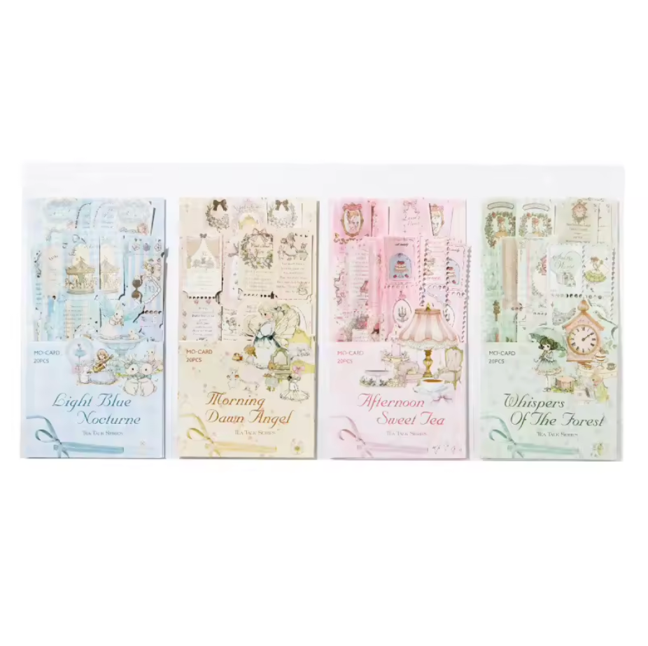 20 Tiras Light colors con foil dorado