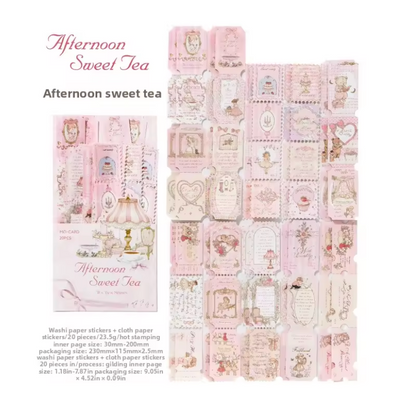 20 Tiras Light colors con foil dorado