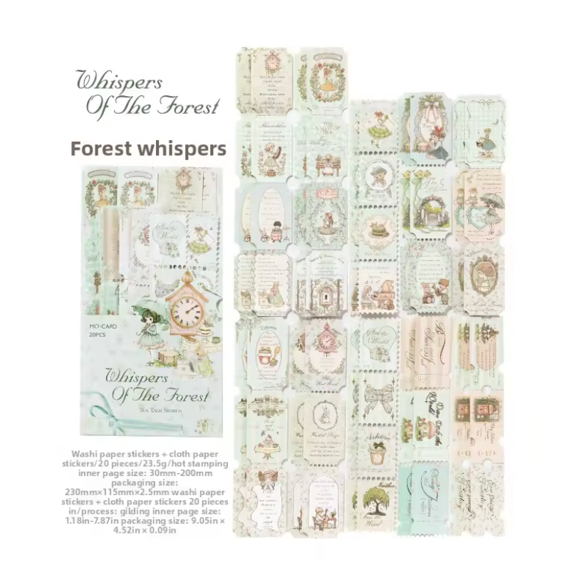 20 Tiras Light colors con foil dorado