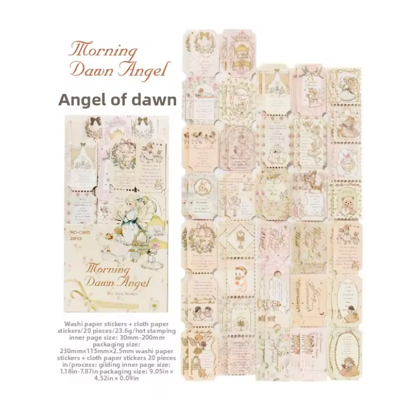 20 Tiras Light colors con foil dorado