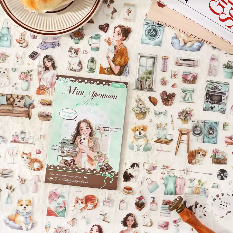 Libro de Stickers Mascotas & Animales