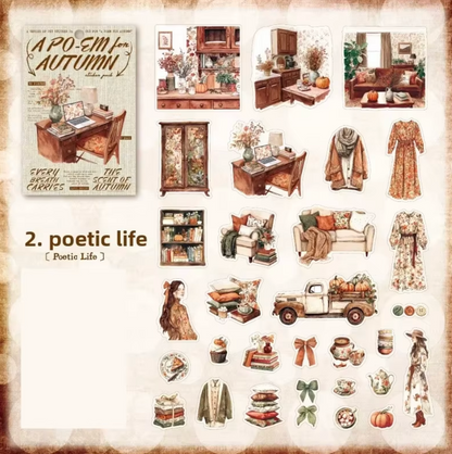 30 Stickers de otoño