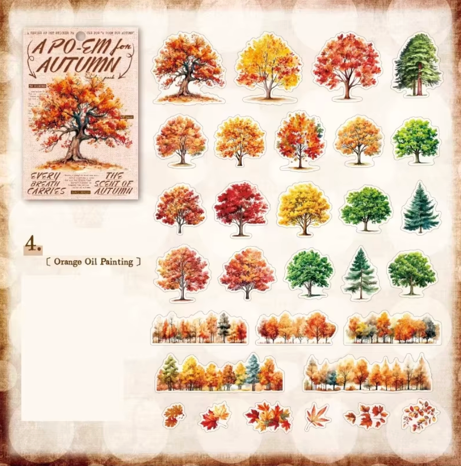 30 Stickers de otoño
