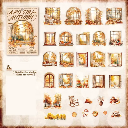 30 Stickers de otoño