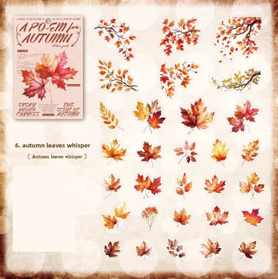 30 Stickers de otoño