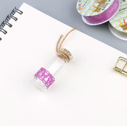 Washi Tape - Cinta brillante Encaje