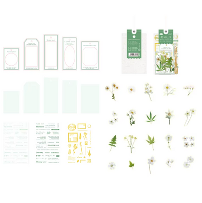 Kit de 54 piezas Flores & marcos foil holografico