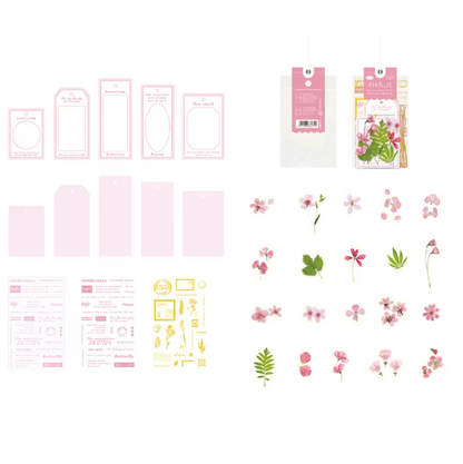 Kit de 54 piezas Flores & marcos foil holografico