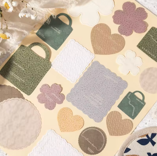 20 Cartulinas Formas con relieve & hoyitos