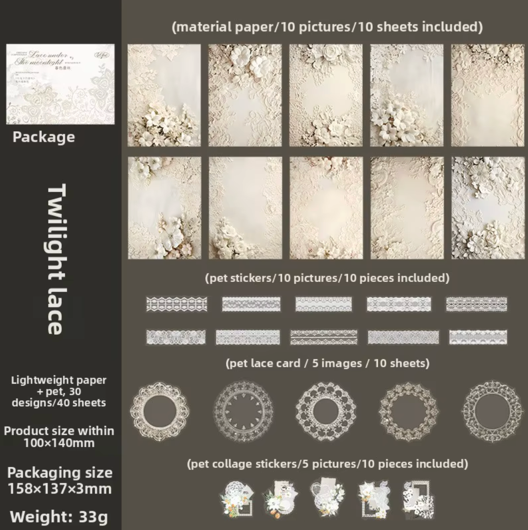 Kit de 40 piezas Encajes