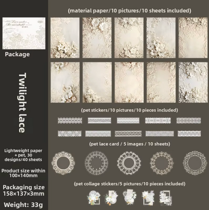 Kit de 40 piezas Encajes