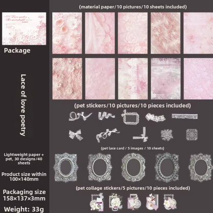 Kit de 40 piezas Encajes