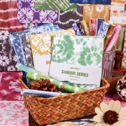 32 Papeles Tie-Dye - Varios colores