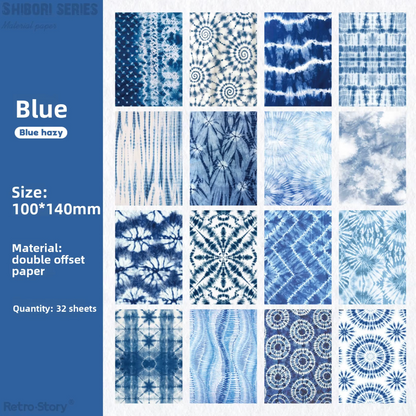 32 Papeles Tie-Dye - Varios colores