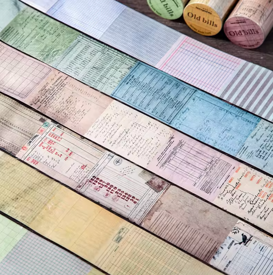 Washi Tape Vintage con Diseño de tickets
