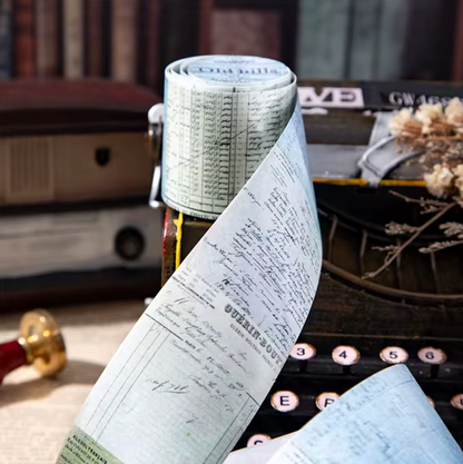 Washi Tape Vintage con Diseño de tickets