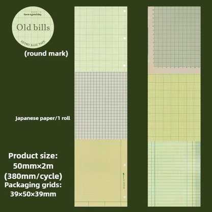 Washi Tape Vintage con Diseño de tickets